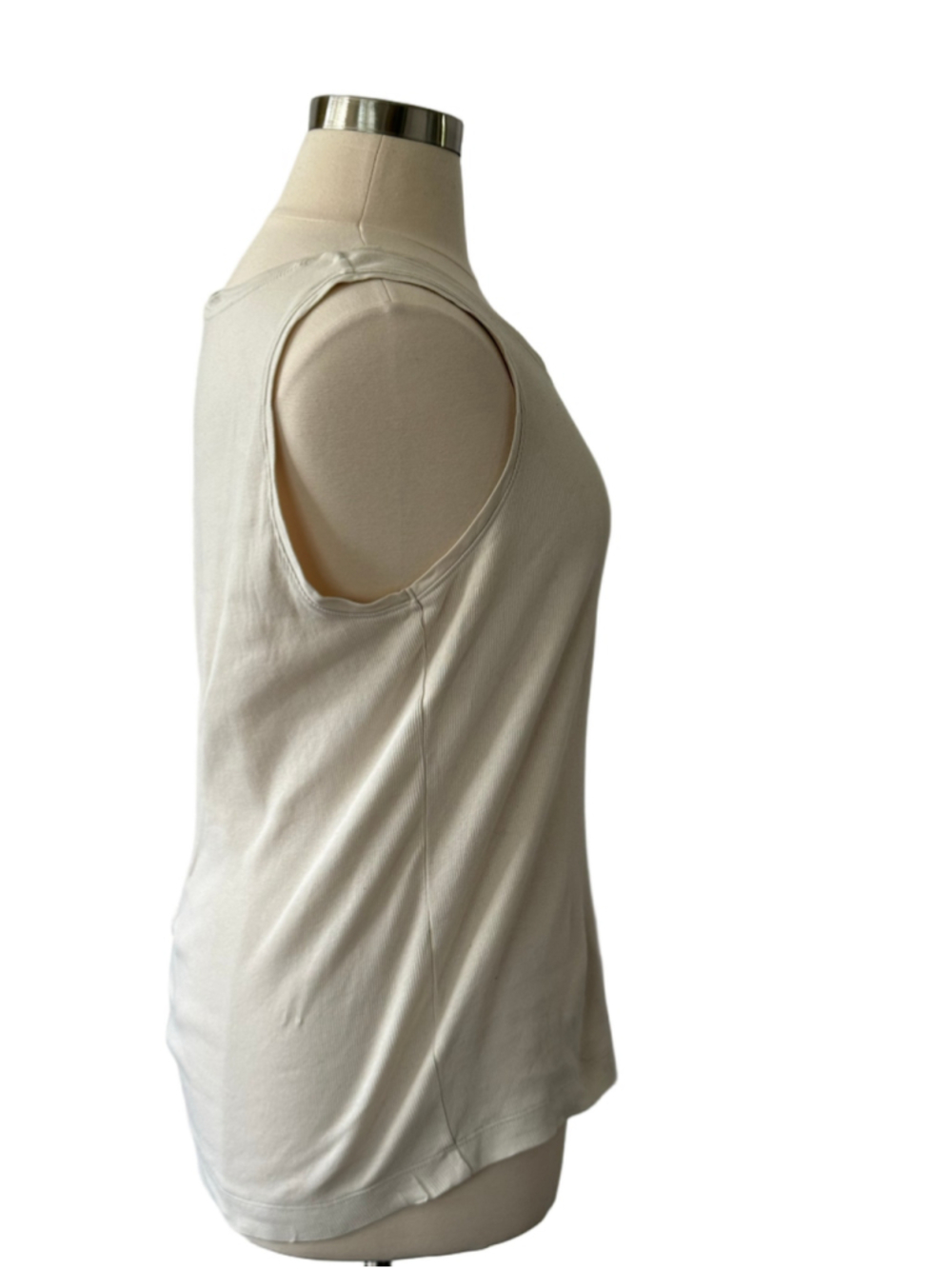 Chico's Tan Ribbed Tank Top Size 16 (Chico’s 3) - Picture 4 of 5